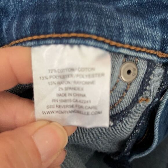Henry & Belle Cropped Skinny Distressed Jeans 25 - Picture 13 of 15